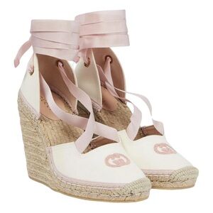 gucci canvas espadrille